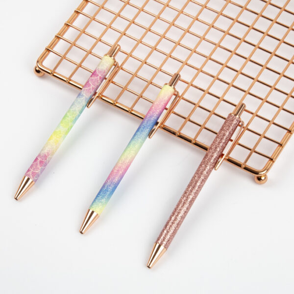 Bolígrafos escarchados